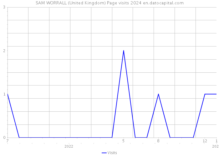 SAM WORRALL (United Kingdom) Page visits 2024 