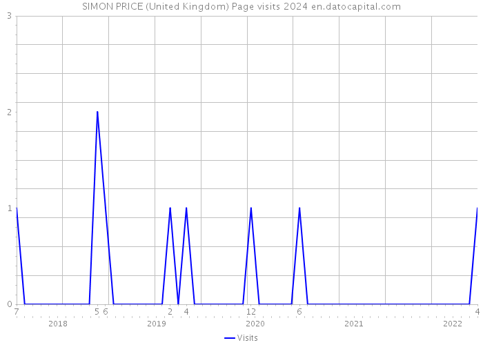 SIMON PRICE (United Kingdom) Page visits 2024 