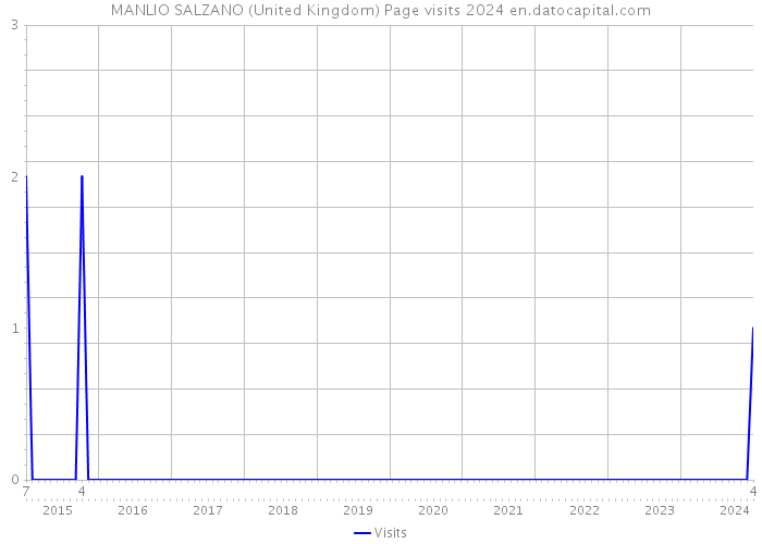 MANLIO SALZANO (United Kingdom) Page visits 2024 