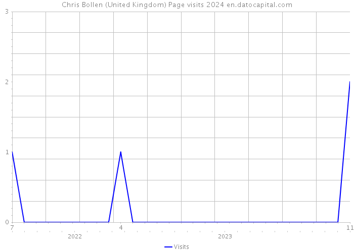 Chris Bollen (United Kingdom) Page visits 2024 