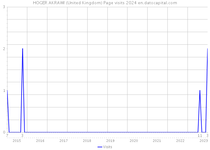 HOGER AKRAWI (United Kingdom) Page visits 2024 