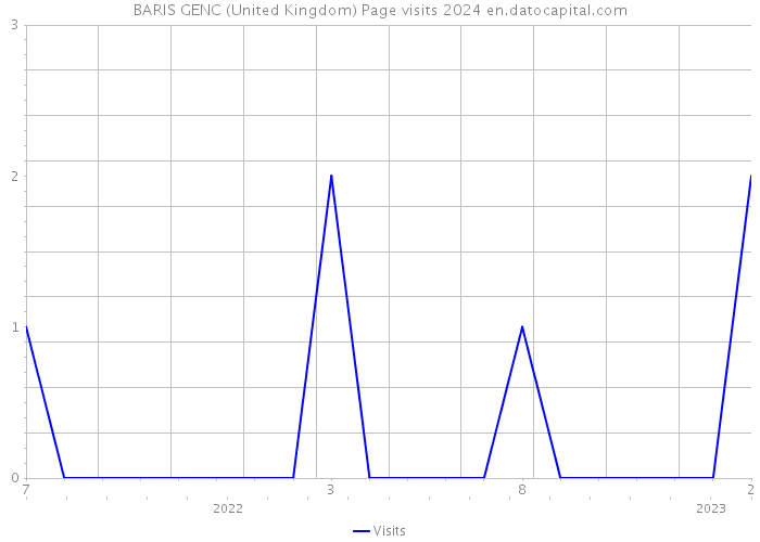 BARIS GENC (United Kingdom) Page visits 2024 