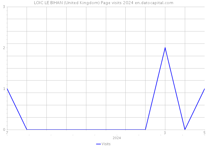 LOIC LE BIHAN (United Kingdom) Page visits 2024 