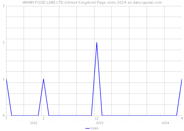 WNWN FOOD LABS LTD (United Kingdom) Page visits 2024 