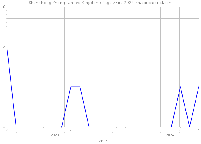 Shenghong Zhong (United Kingdom) Page visits 2024 
