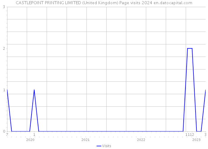 CASTLEPOINT PRINTING LIMITED (United Kingdom) Page visits 2024 