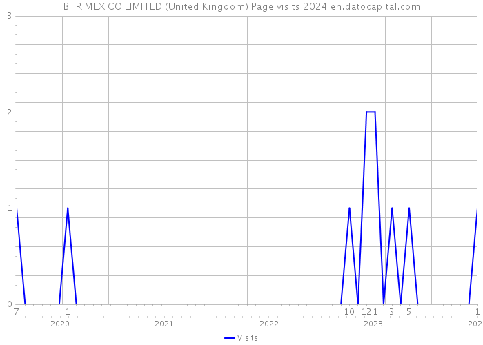BHR MEXICO LIMITED (United Kingdom) Page visits 2024 