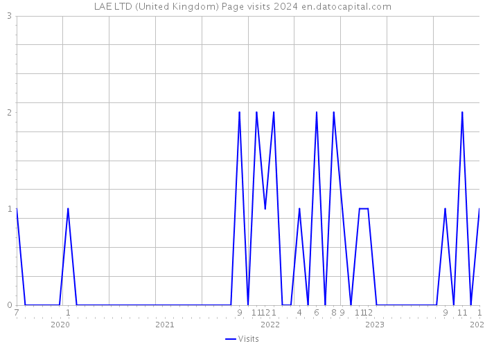 LAE LTD (United Kingdom) Page visits 2024 