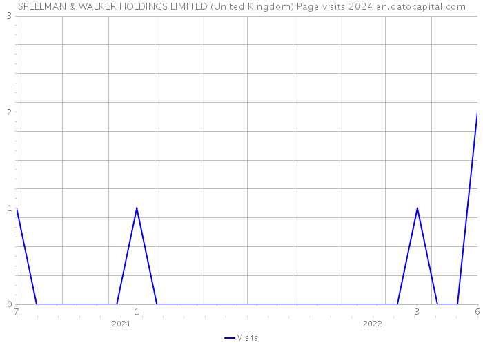 SPELLMAN & WALKER HOLDINGS LIMITED (United Kingdom) Page visits 2024 
