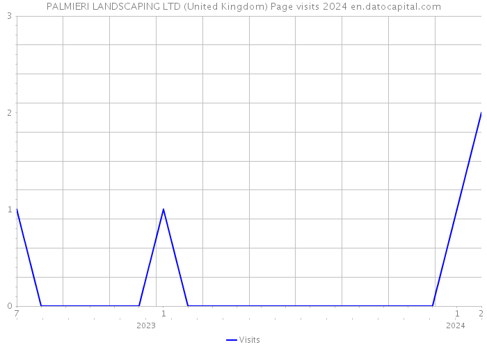 PALMIERI LANDSCAPING LTD (United Kingdom) Page visits 2024 