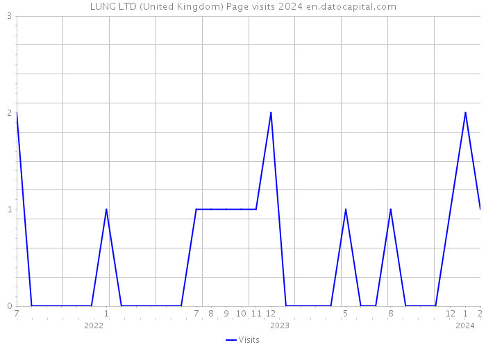 LUNG LTD (United Kingdom) Page visits 2024 