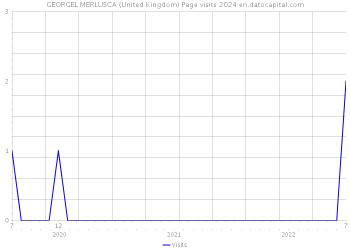 GEORGEL MERLUSCA (United Kingdom) Page visits 2024 