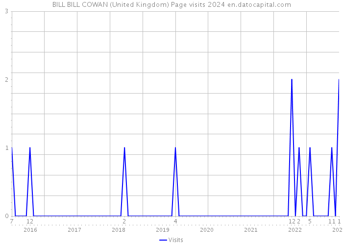 BILL BILL COWAN (United Kingdom) Page visits 2024 