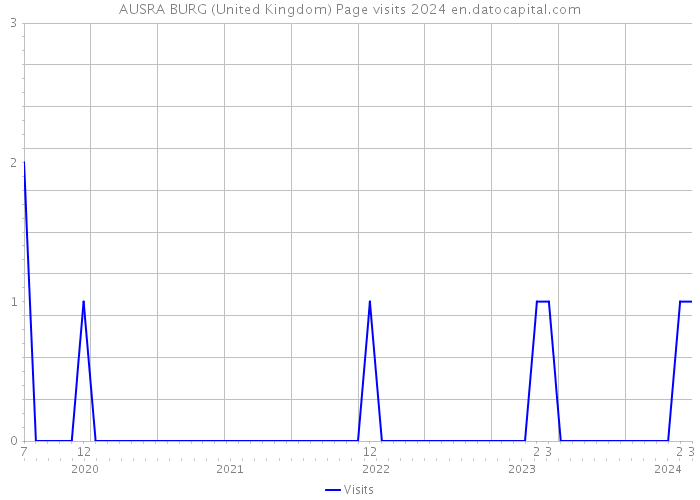 AUSRA BURG (United Kingdom) Page visits 2024 