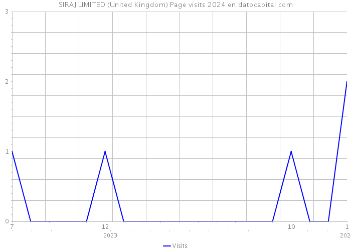 SIRAJ LIMITED (United Kingdom) Page visits 2024 