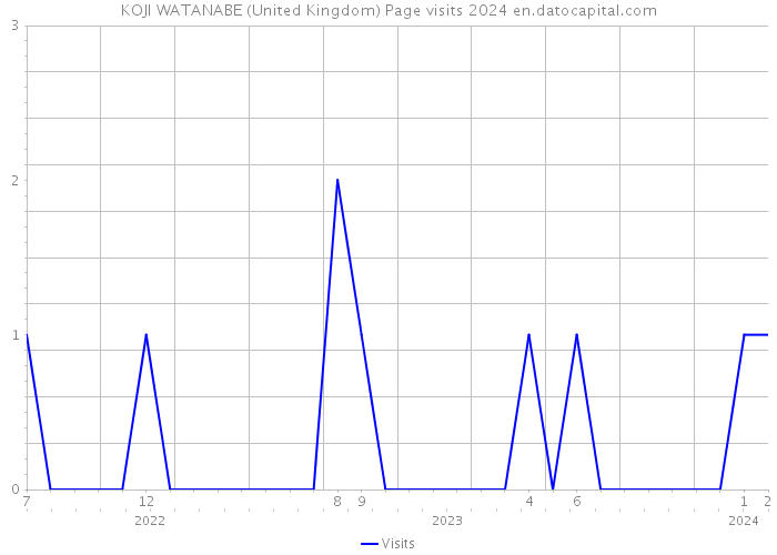 KOJI WATANABE (United Kingdom) Page visits 2024 