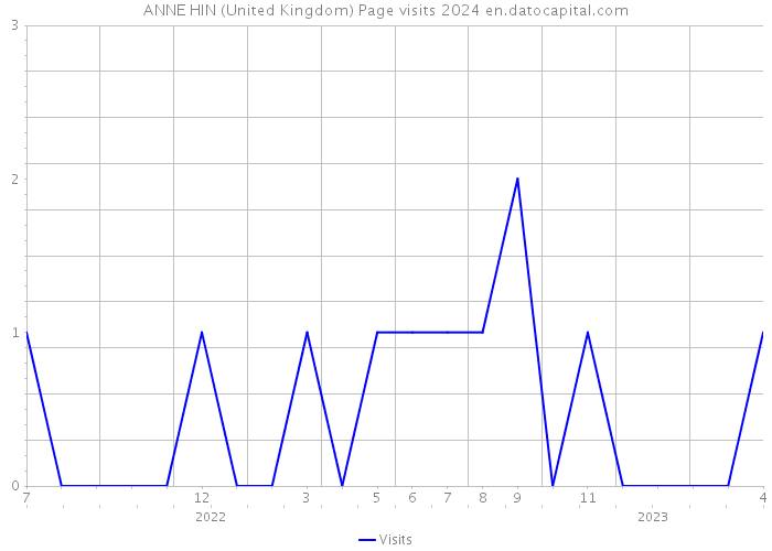 ANNE HIN (United Kingdom) Page visits 2024 