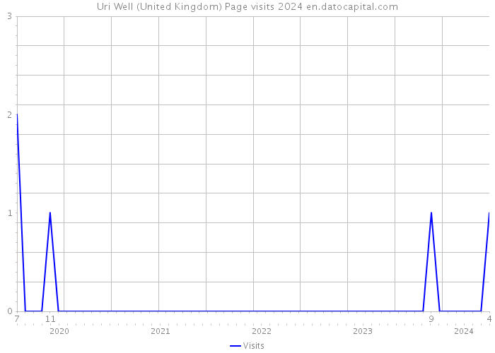 Uri Well (United Kingdom) Page visits 2024 
