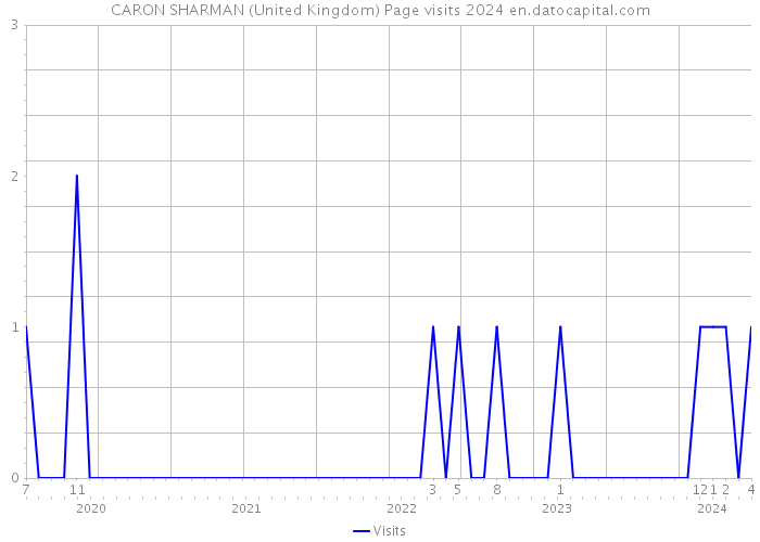 CARON SHARMAN (United Kingdom) Page visits 2024 