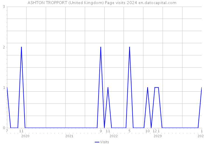 ASHTON TROPPORT (United Kingdom) Page visits 2024 