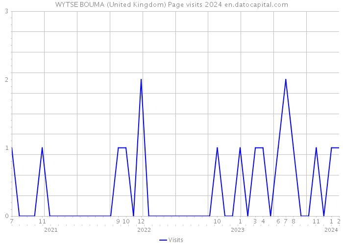 WYTSE BOUMA (United Kingdom) Page visits 2024 