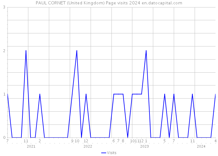 PAUL CORNET (United Kingdom) Page visits 2024 