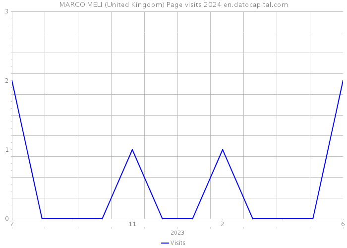 MARCO MELI (United Kingdom) Page visits 2024 