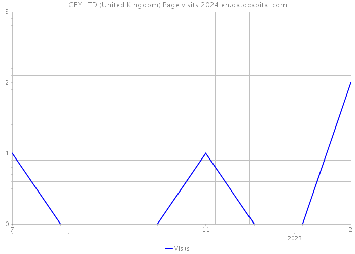 GFY LTD (United Kingdom) Page visits 2024 