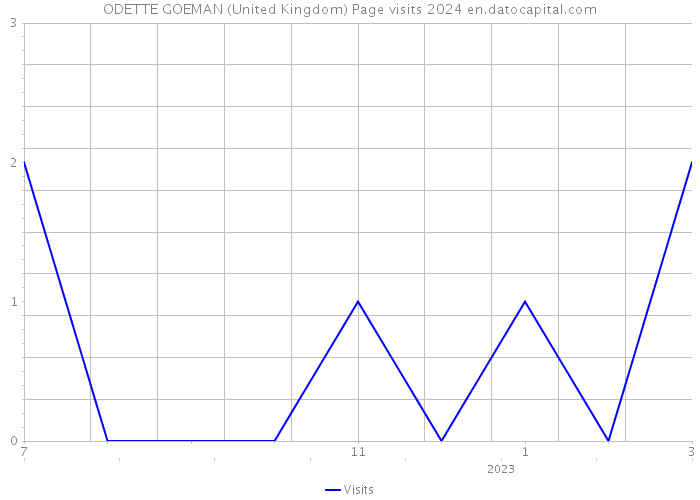 ODETTE GOEMAN (United Kingdom) Page visits 2024 