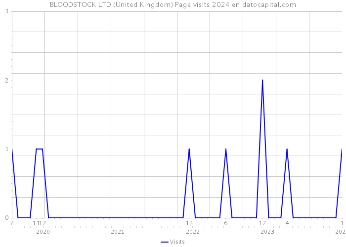 BLOODSTOCK LTD (United Kingdom) Page visits 2024 