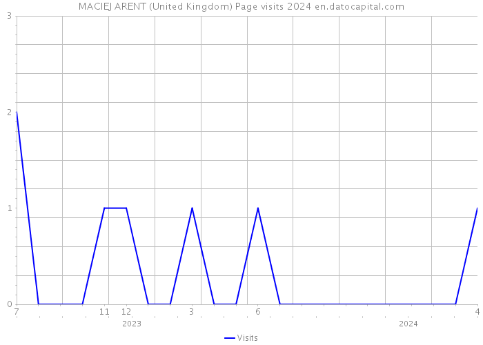 MACIEJ ARENT (United Kingdom) Page visits 2024 