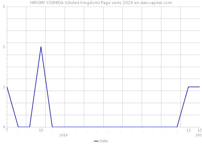 HIROMI YOSHIDA (United Kingdom) Page visits 2024 