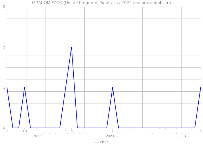 IBRAKOM FZCO (United Kingdom) Page visits 2024 