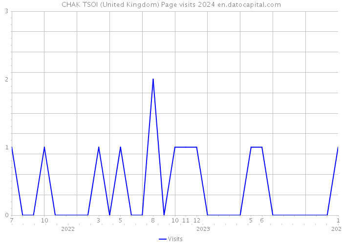 CHAK TSOI (United Kingdom) Page visits 2024 