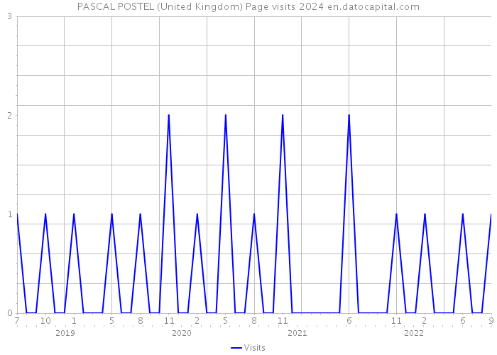 PASCAL POSTEL (United Kingdom) Page visits 2024 