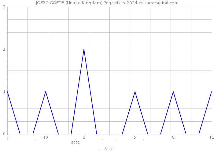 JOERG GOEDE (United Kingdom) Page visits 2024 