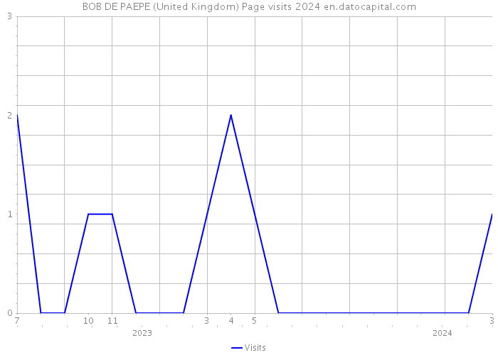 BOB DE PAEPE (United Kingdom) Page visits 2024 