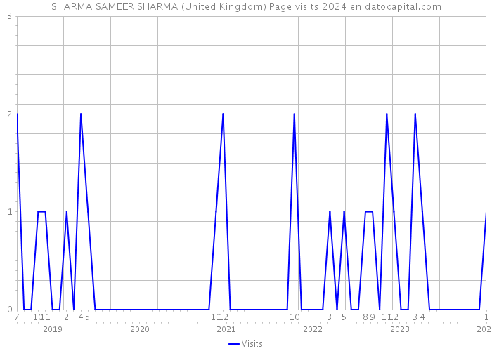 SHARMA SAMEER SHARMA (United Kingdom) Page visits 2024 
