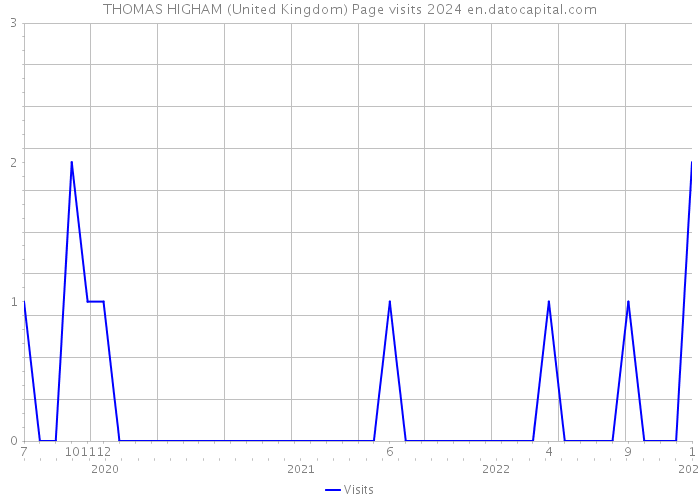 THOMAS HIGHAM (United Kingdom) Page visits 2024 