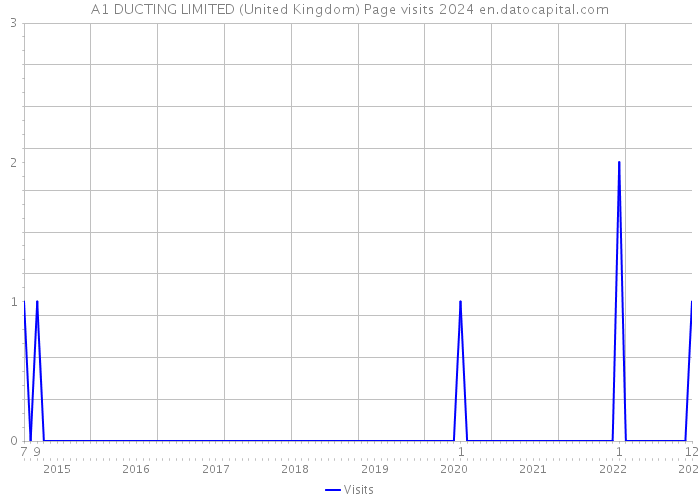 A1 DUCTING LIMITED (United Kingdom) Page visits 2024 