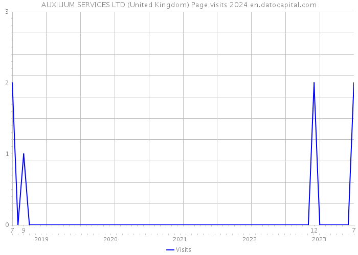 AUXILIUM SERVICES LTD (United Kingdom) Page visits 2024 