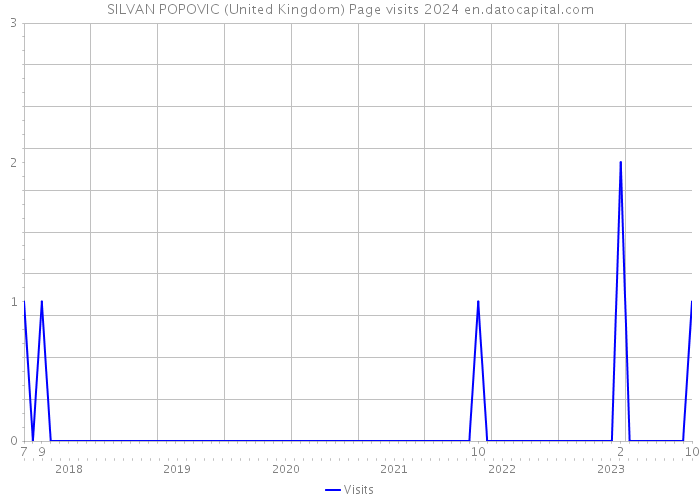 SILVAN POPOVIC (United Kingdom) Page visits 2024 