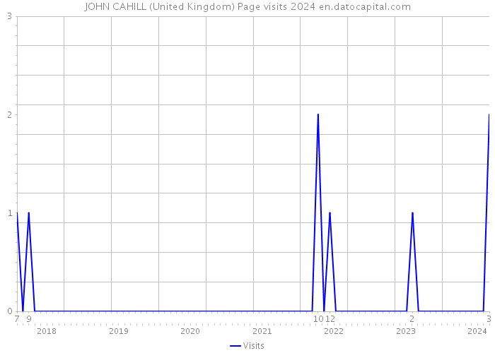 JOHN CAHILL (United Kingdom) Page visits 2024 