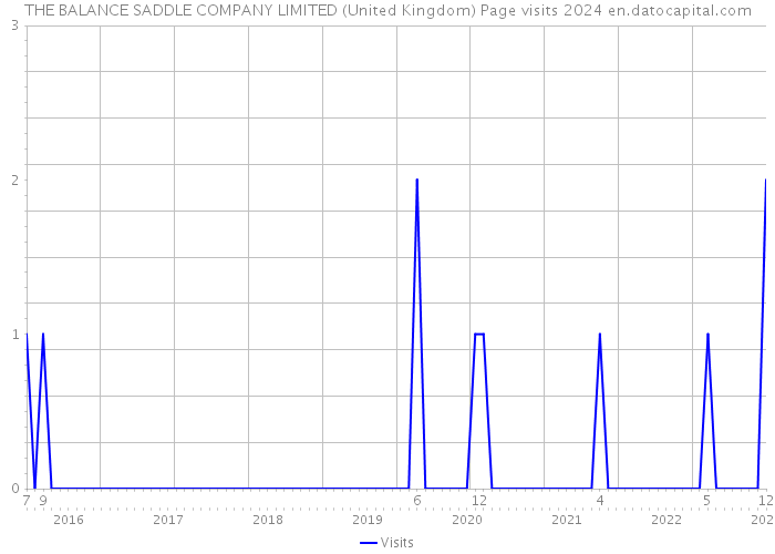 THE BALANCE SADDLE COMPANY LIMITED (United Kingdom) Page visits 2024 