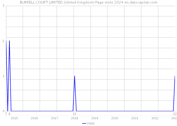 BURRELL COURT LIMITED (United Kingdom) Page visits 2024 