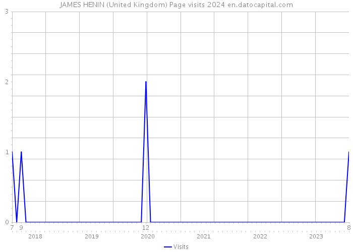 JAMES HENIN (United Kingdom) Page visits 2024 