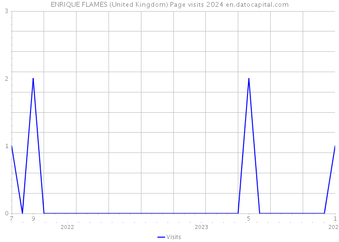 ENRIQUE FLAMES (United Kingdom) Page visits 2024 
