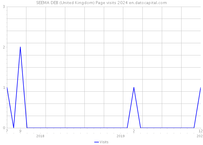 SEEMA DEB (United Kingdom) Page visits 2024 