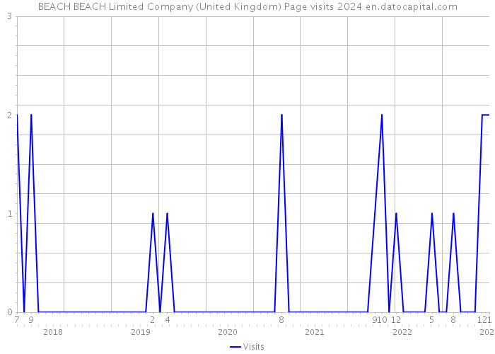 BEACH BEACH Limited Company (United Kingdom) Page visits 2024 