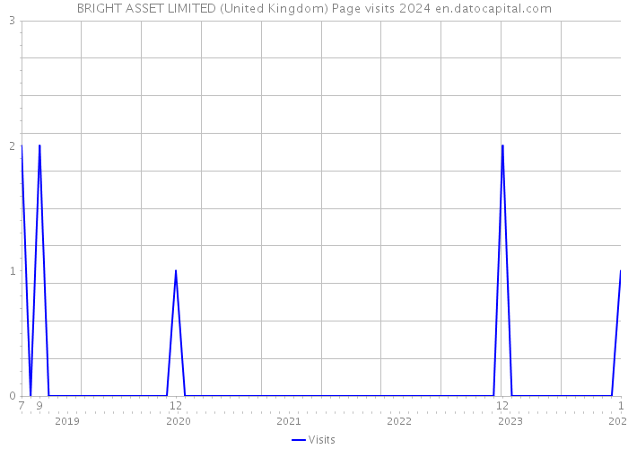 BRIGHT ASSET LIMITED (United Kingdom) Page visits 2024 